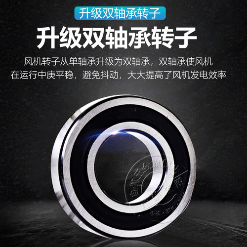 自航风力发电机家用 12v24v220v 永磁小型户外风光互补风能发电机 - 图1