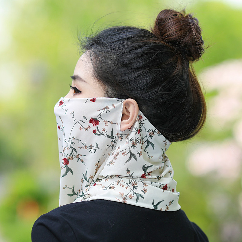 冰丝遮全脸面纱围脖脸罩女面部防晒面巾夏季护颈面罩开车防紫外线,淘宝优惠券,粉丝福利购,淘宝优惠卷