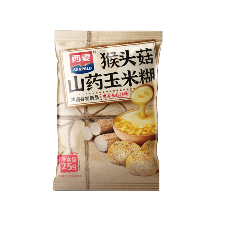 西麦猴头菇山药玉米糊独立便携装0添加白砂糖膳食营养代餐食品