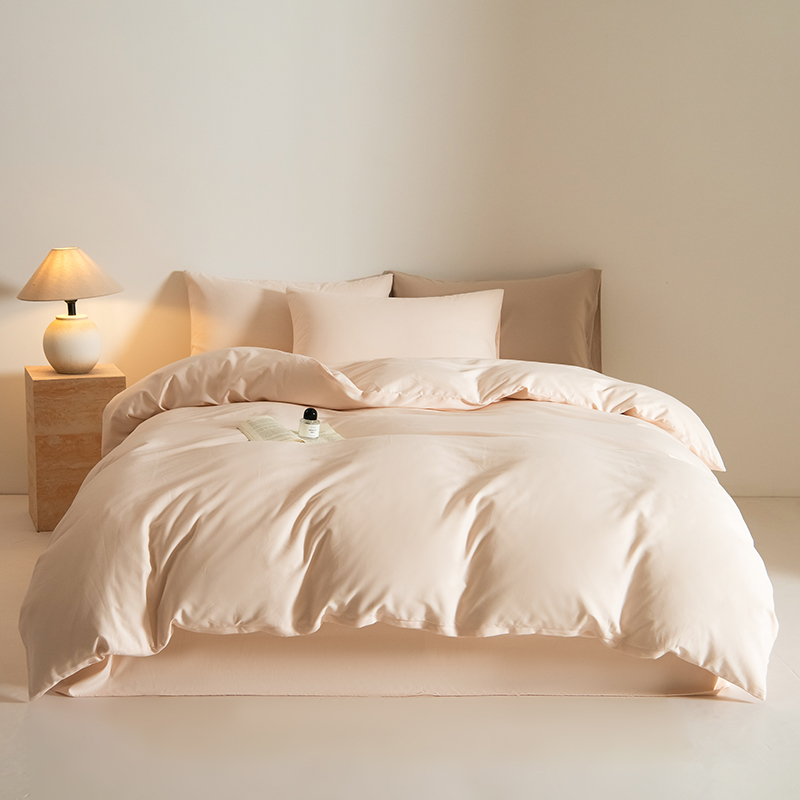 A类母婴级贡绸全棉加厚磨毛床上四件套纯棉床单被套床笠裸睡冬季 - 图0