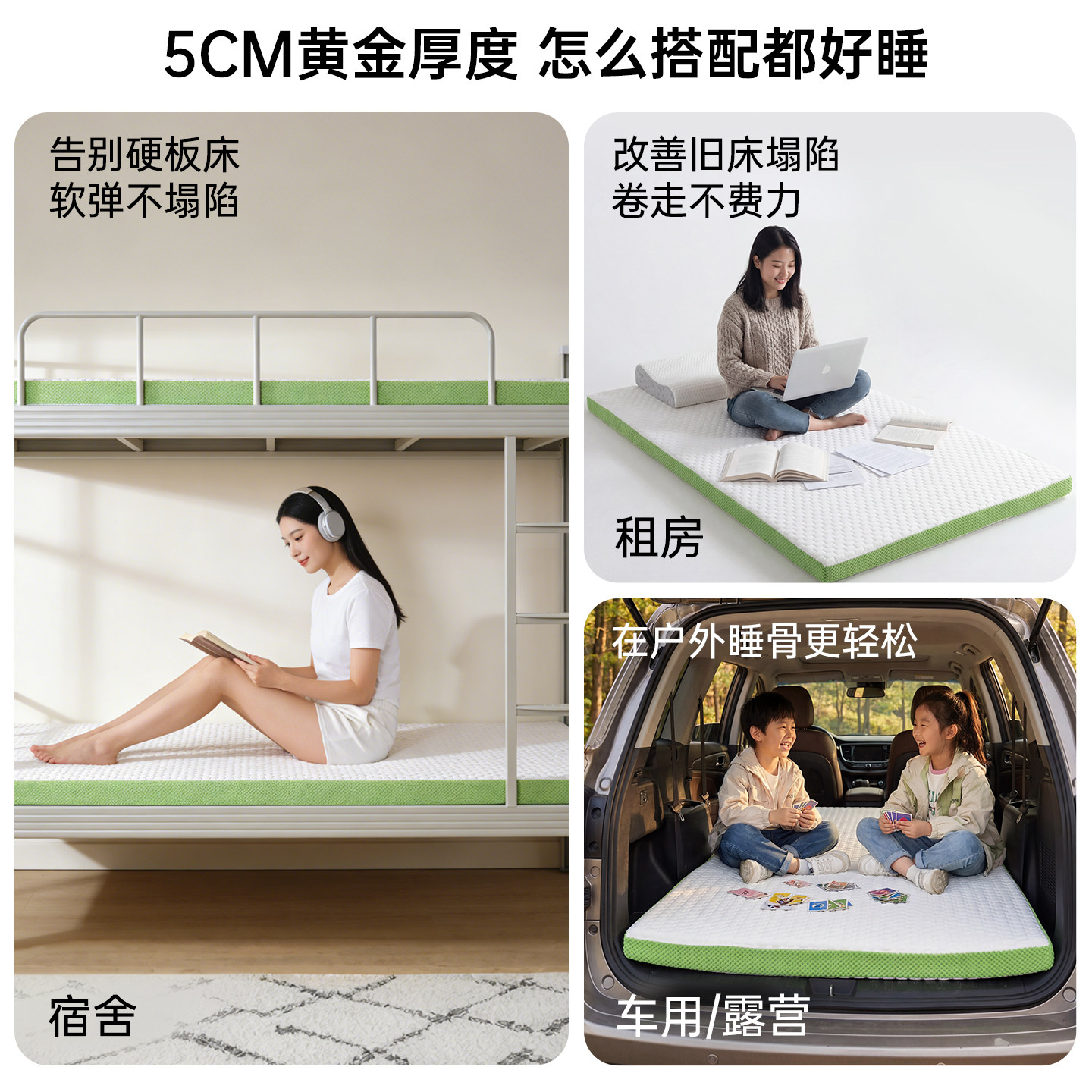 Natural latex mattress imported from Thailand with high resilience and breathability