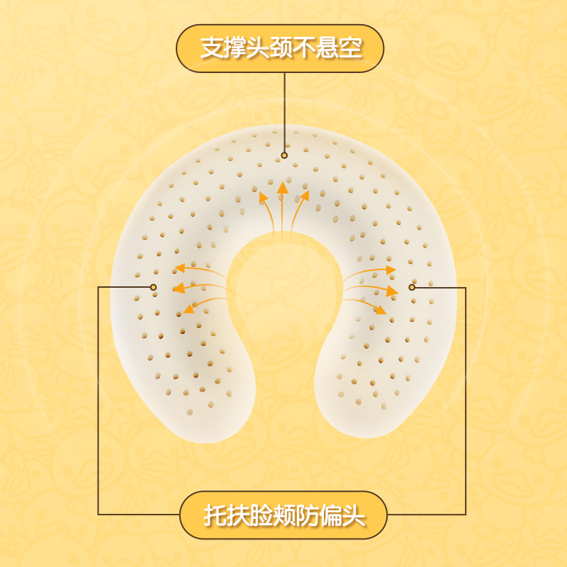 Freetex泰国进口乳胶颈枕U型枕长途旅行便携坐车护颈枕飞机枕 - 图2