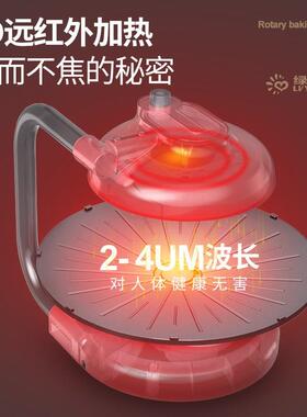 电烤盘家用旋转电烤炉无烟烤肉机新款红外线烤盘照烧炉