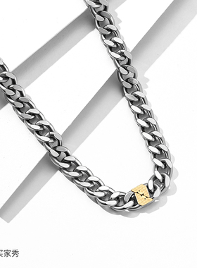 阿玛尼男LOGO系列项链