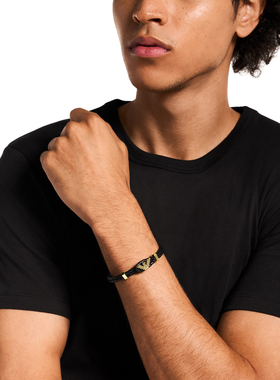 阿玛尼鹰标LOGO男士手链