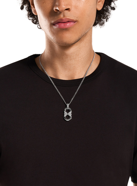 阿玛尼LOGO男士轻奢项链