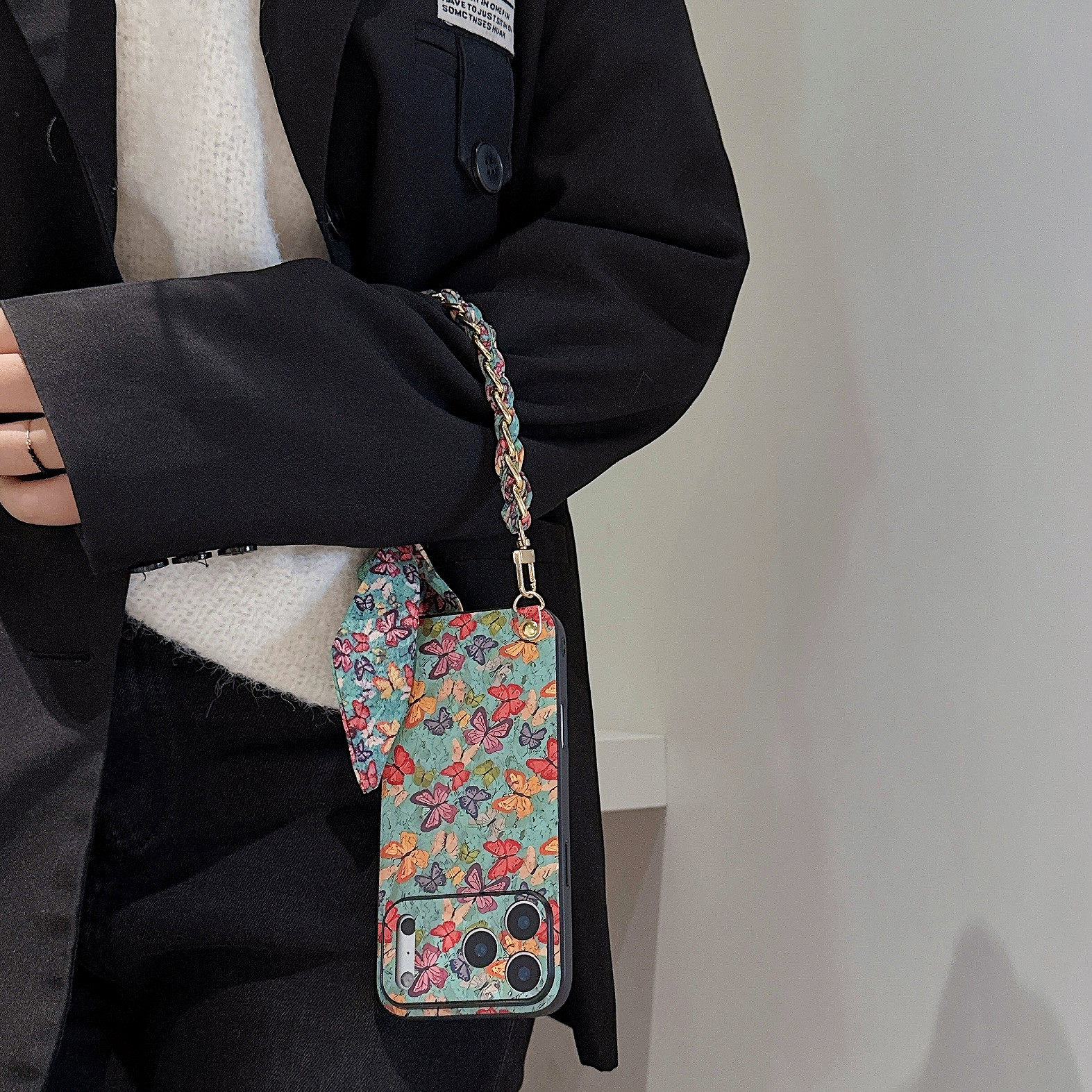 适用于苹果16新款iphone17promax超好看复古油画风15pro丝巾手提12/13保护套带挂绳14plus小众高级感11外壳女,淘宝优惠券,粉丝福利购,淘宝优惠卷