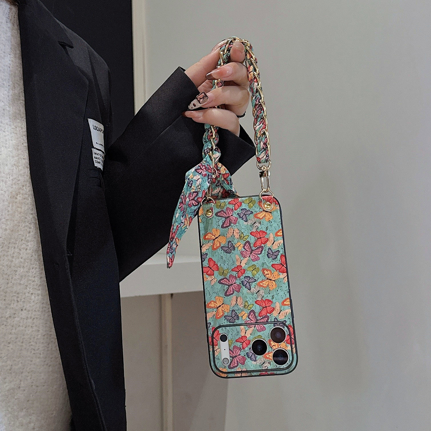 适用于苹果16新款iphone17promax超好看复古油画风15pro丝巾手提12/13保护套带挂绳14plus小众高级感11外壳女,淘宝优惠券,粉丝福利购,淘宝优惠卷