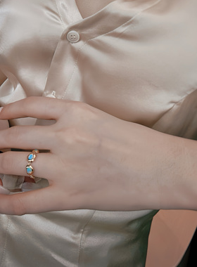 日常戒指女链式链戒舒适