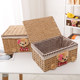 Braided fabric underwear cosmetic storage box with cover