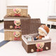 Braided fabric underwear cosmetic storage box with cover