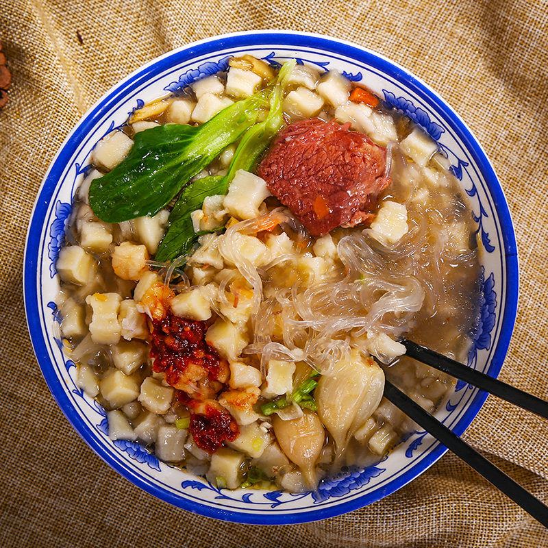 正宗鸿盛祥羊肉泡馍西安特产小吃陕西保鲜馍粒牛羊肉泡馍小炒煮馍,淘宝优惠券,粉丝福利购,淘宝优惠卷