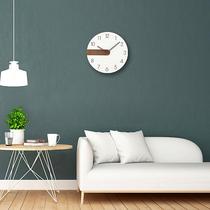 Day-style modern home minimalist wood creative hanging bell wood bell living room clock decoration hanging watch wooden clocks set to do