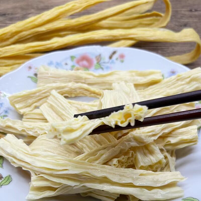 广西桂平手工小条腐竹1斤散装支竹凉拌火锅焖肉实心腐竹条干货_虎窝淘