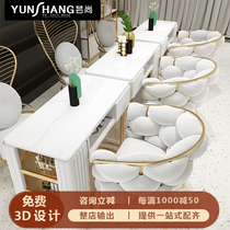 Nordic Double Layer Marble Mechia Table And Chairs Suit Nets Red Sofa Chair Single Double Special Price Multifunction Beauty Chia Table