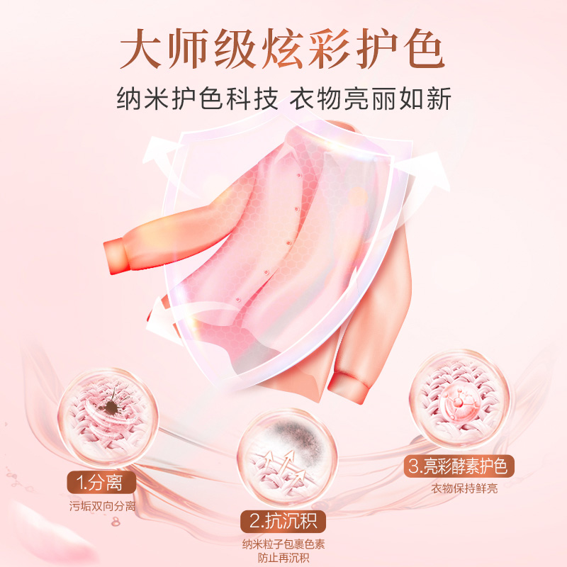 立白洗衣粉大师香氛持久留香天然护色护衣炫彩柔顺家用实惠装正品