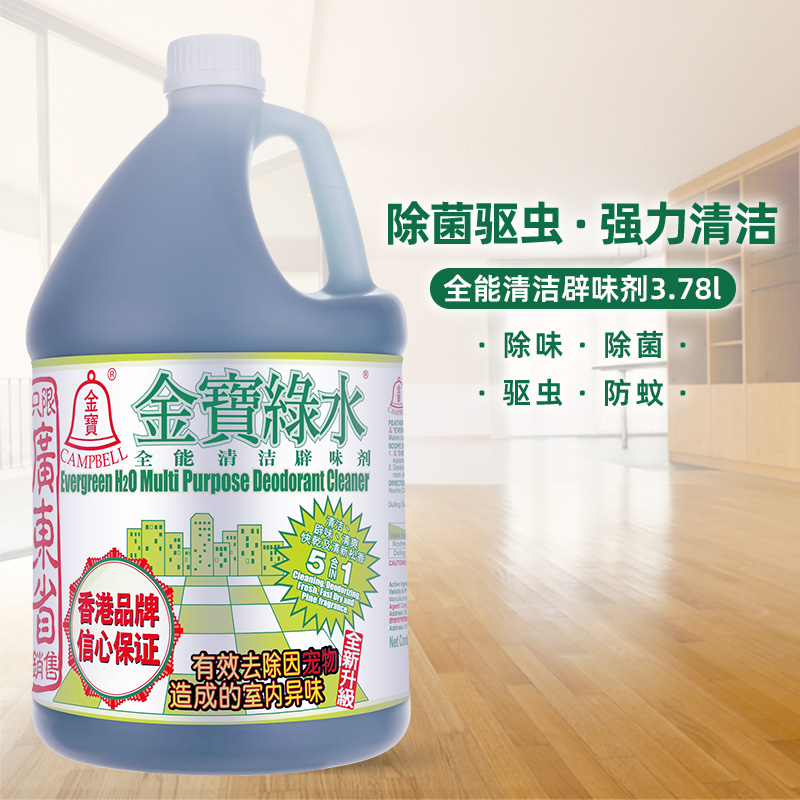 金宝绿水实惠装地板家居消毒除菌去味薄荷商用家用拖地全能清洁剂