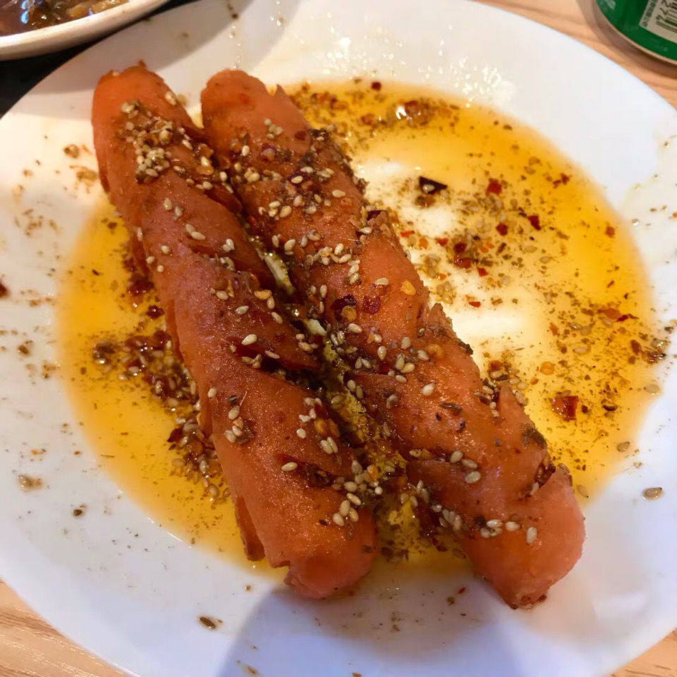 烤肠铁板烤肠山东铁板烤肠火腿肠淀粉肠油炸香肠热狗约53克