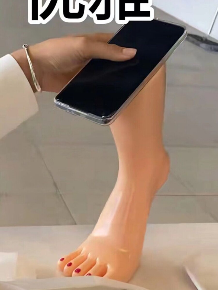 一条大腿适用华为mate60pro手机壳p60脚模型p50模特腿30假肢mate40假腿nova12ultra显眼包11稀奇古怪10超大98