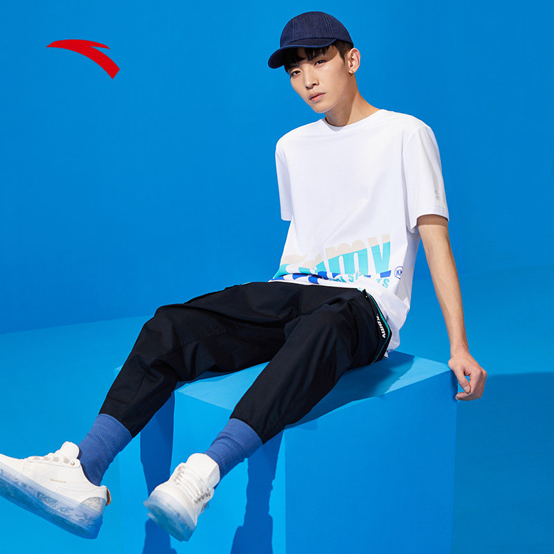 安踏短袖男t恤官方旗舰2025新款冬季透气男装宽松运动服上衣男,淘宝优惠券,粉丝福利购,淘宝优惠卷