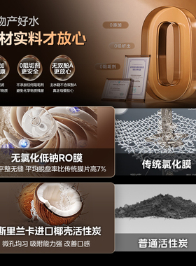 美的1200G家用净水器管线机套装