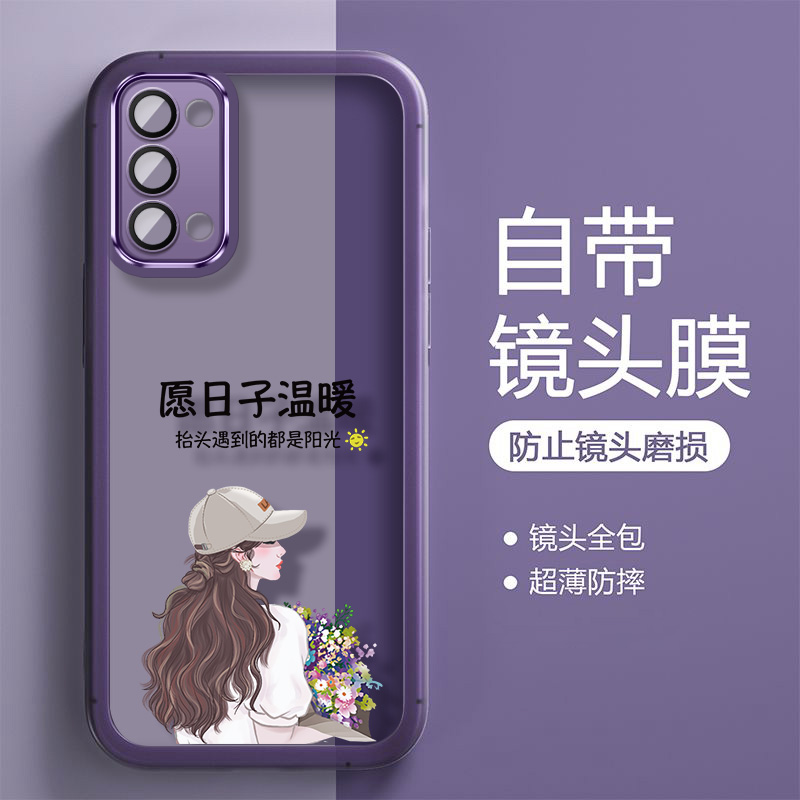 opporeno5手机壳reno5pro保护oppo硅胶套reno5k自带镜头膜5G全包防摔reon55g软壳女PEGM10新款PDSM00网红轻薄 - 图0