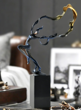 现代简约抽象艺术雕塑人物摆件