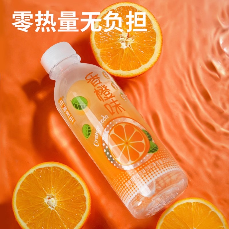 小苏先生香橙荔枝果味苏打水饮料0脂0卡0糖一整箱无糖360ml*12瓶-图0