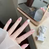 Летние трехмерные японские наклейки для ногтей, накладные ногти, гель, французский стиль, изысканный стиль, долговременный эффект