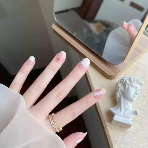 Летние трехмерные японские наклейки для ногтей, накладные ногти, гель, французский стиль, изысканный стиль, долговременный эффект