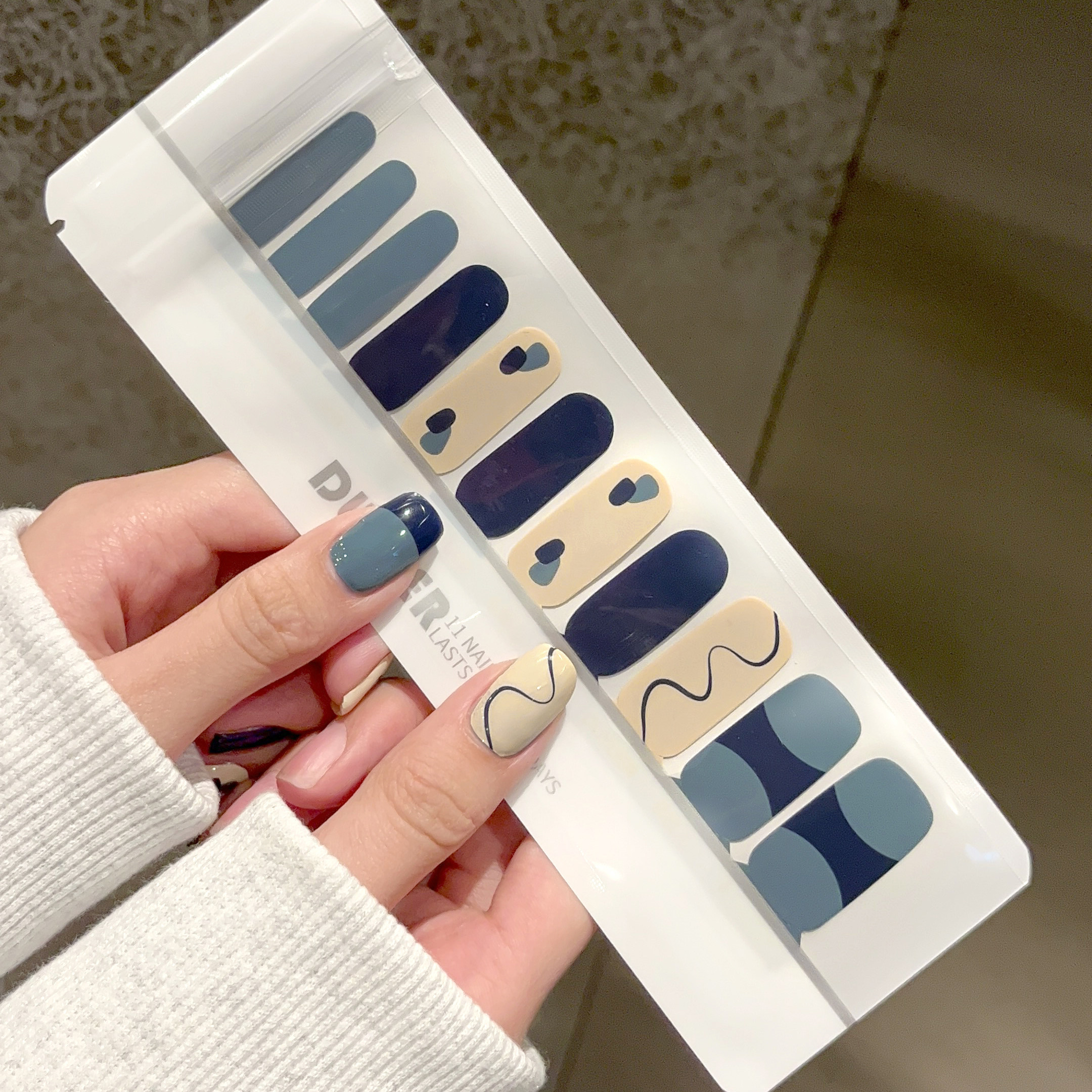 【免烤灯】柔软甲油膜系列质感秋冬纯色美甲贴纸持久防水透气服帖,淘宝优惠券,粉丝福利购,淘宝优惠卷