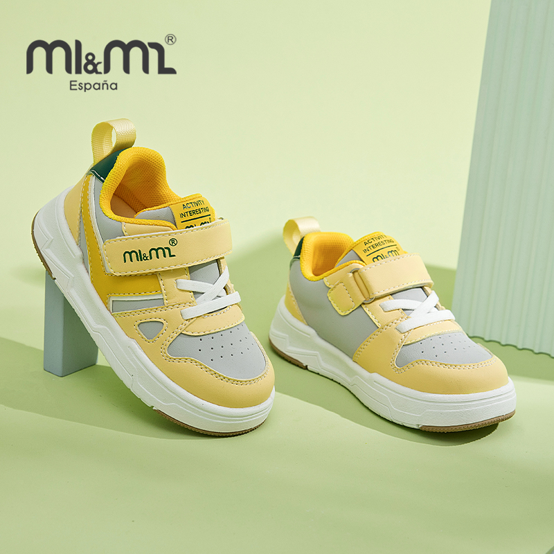 M1M2西班牙童鞋儿童板鞋2025春新款女童运动鞋潮中小童小白鞋轻便 - 图1