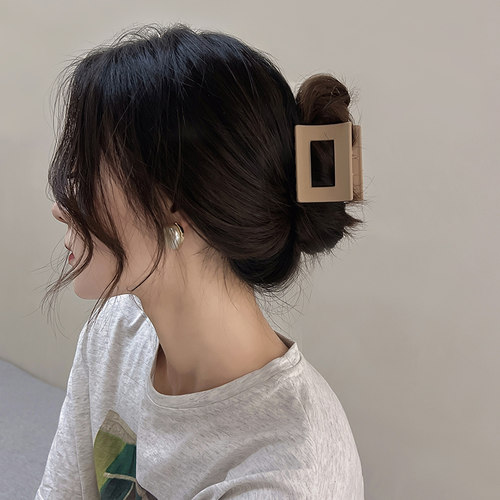 花朵抓夹女盘发鲨鱼夹韩国发夹气质头饰后脑勺发饰高级感发抓夹 - 图0