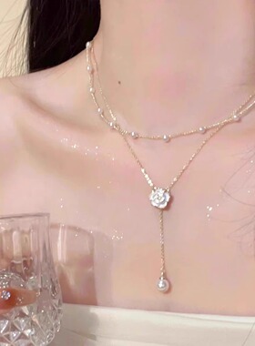 锁骨链女高级感轻奢温柔风项链ins潮小众设计感甜美百搭七夕礼物