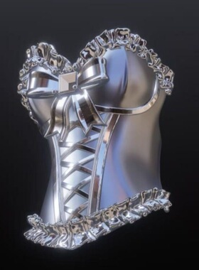 「裙摆辣妹」甜酷风裙撑造型戒指小众个性设计时尚潮流高级感配饰