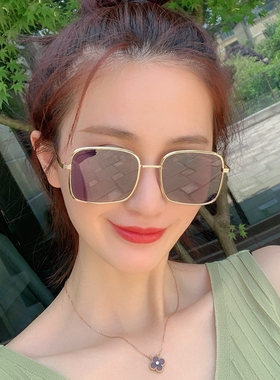 墨镜显脸瘦复古风透明太阳眼镜
