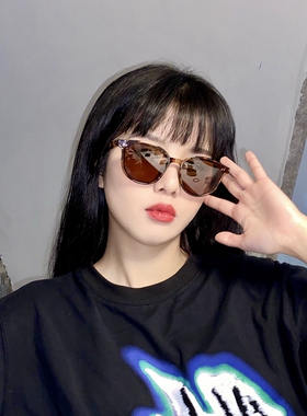 圆脸韩版复古风偏光街拍太阳眼镜
