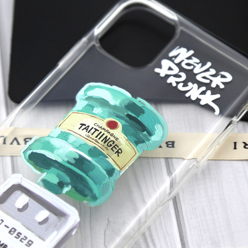 iphone17promax宿醉酒瓶手机壳绿色油画饮水机海量适用于苹果15pM14x16pro华为P70promate60原创潮透明硅胶软 - 图1