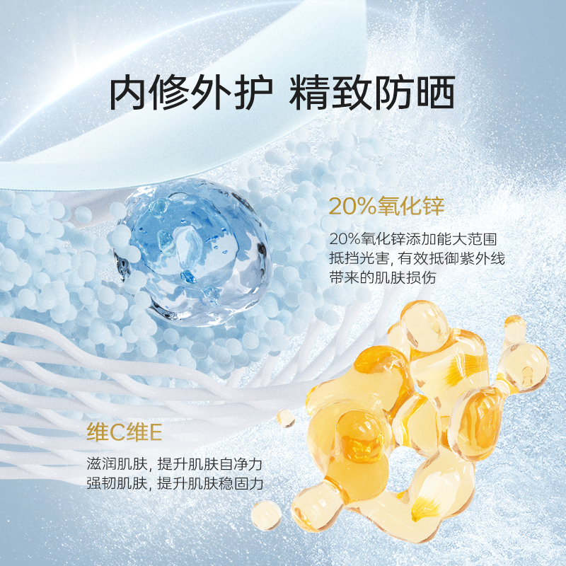 【官方正品】TiZO物理防水防晒霜女面部防紫外线隔离身体防晒100g