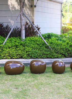 户外园林座椅商场鹅卵石景观摆件