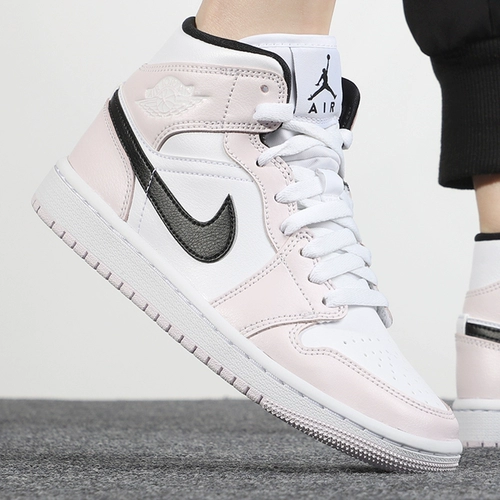 Nike, air jordan, розовые высокие туфли, спортивная обувь, кроссовки