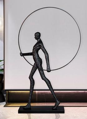 户外公园新品玻璃钢发光任务雕塑 商场玻璃钢框框发光雕塑摆件