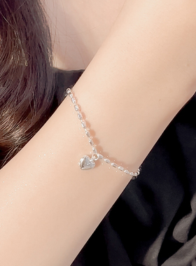 米粒爱心手链女串珠闺蜜手饰品