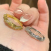Medieval style twist twist ring for women, fashionable and versatile