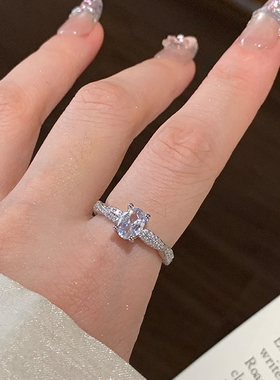 旋转芭蕾鸽子蛋戒指女优雅时尚感