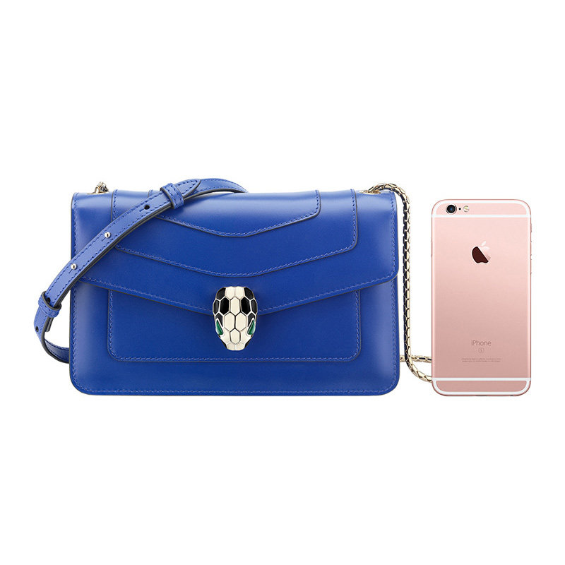 bvlgari女士牛皮经典蛇头斜跨包 联采海外女士包袋