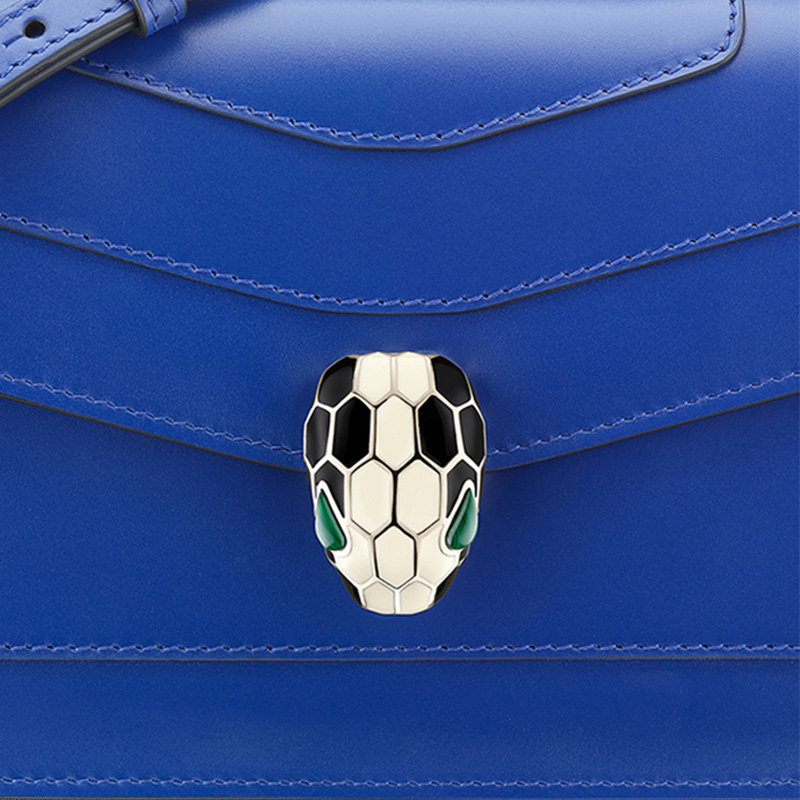 bvlgari女士牛皮经典蛇头斜跨包 联采海外女士包袋