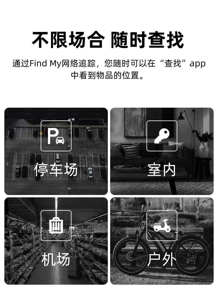 aiyato防丢定位器神器爱鸭头适用于苹果airtag平替FindMy全球定位查找gps钥匙扣AIYATO爱鸭头防丢定位神器