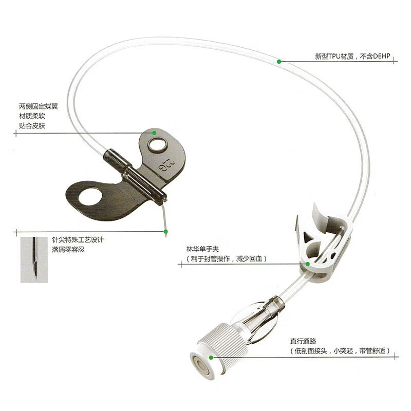 林华一次性使用植入式给药装置专用针专用输液针直通输液港针 - 图0
