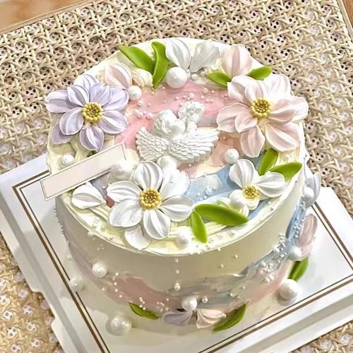 网红翻糖巧克力硅胶刮刀花格桑花郁金香叶子模具蛋糕装饰烘焙工具 - 图1